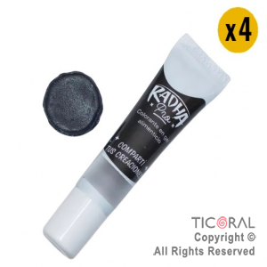 COLORANTE EN GEL NEGRO x 15 GR (paq x 4 unid)